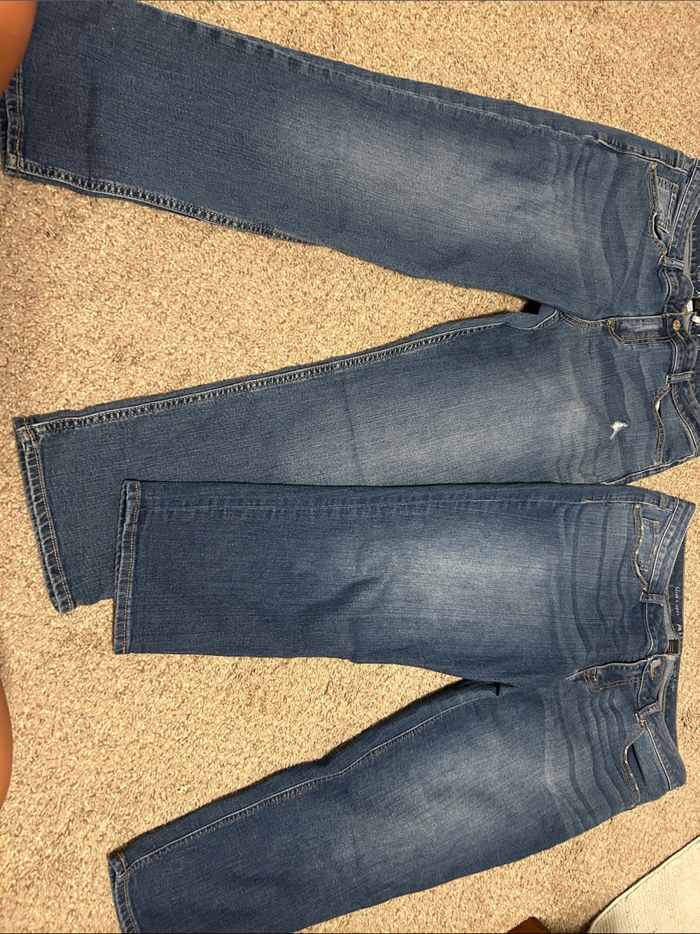 Apt. 9 Women's Medium Blue Straight-Leg Slim Capri Jeans 2 pairs both size 12